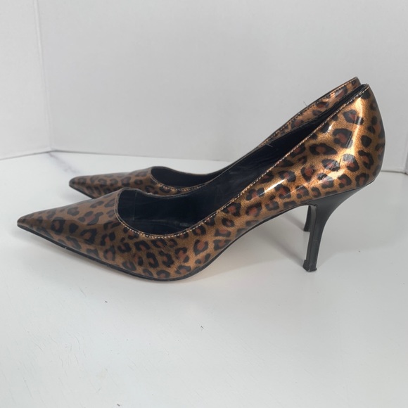 Aldo Leopard Print Pointed Toe High Heel Pump Sz 6 - Picture 2 of 8